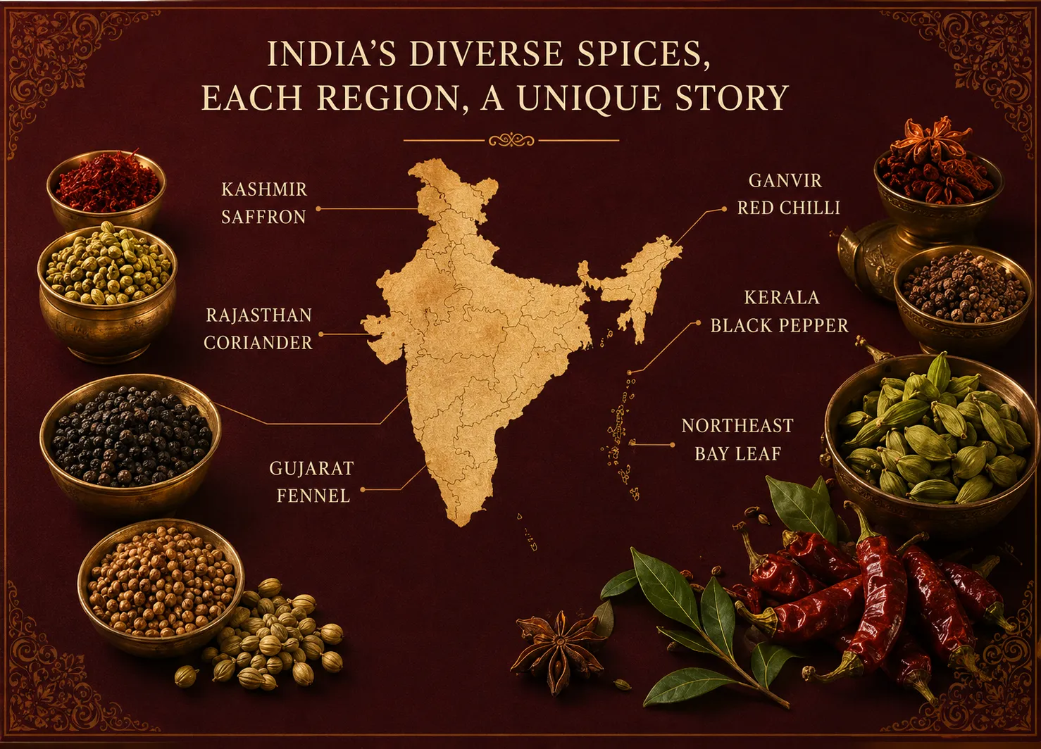 India Map Spices
